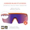 Ergodyne AEGIR-MI, Safety Glasses, Purple Mirror Lens, Orange Frame, Half-Frame AEGIR-MI - alternate 2